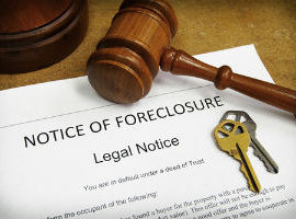 Paperwork for a New York foreclosure defense case.