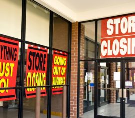 Retail store closing due to bankruptcy.