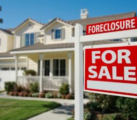 Foreclosure on house property up for sale.